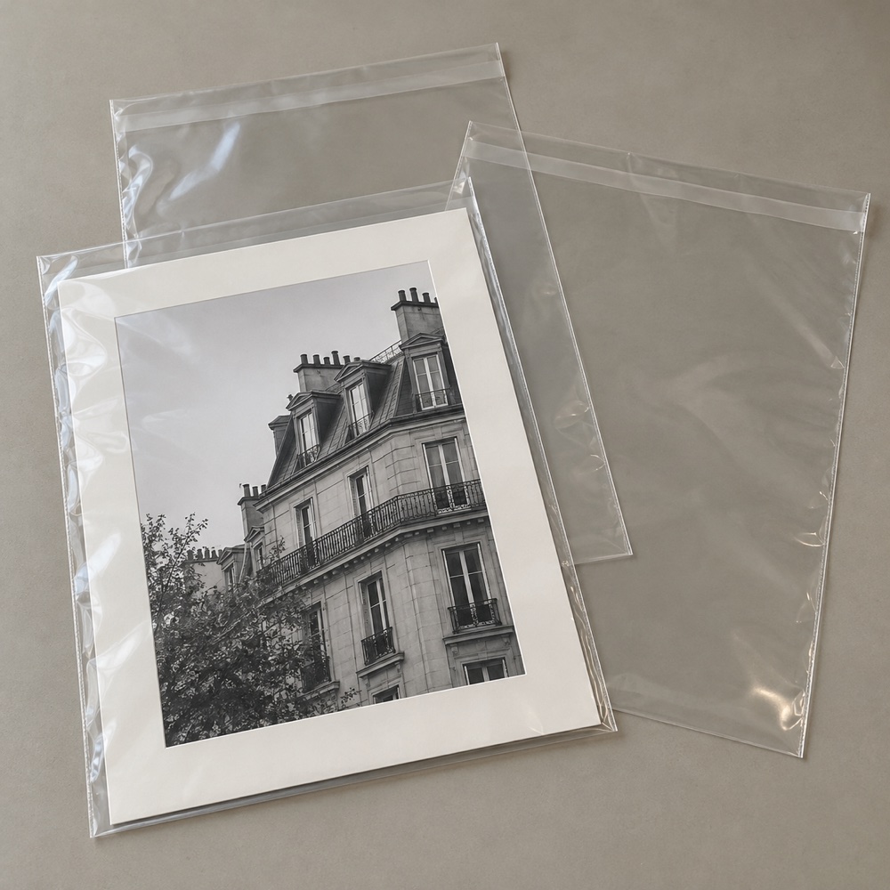 Pochettes transparentes pour protéger les tirages